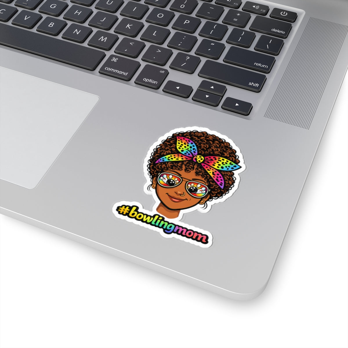 #Bowlingmom Sticker - Curly
