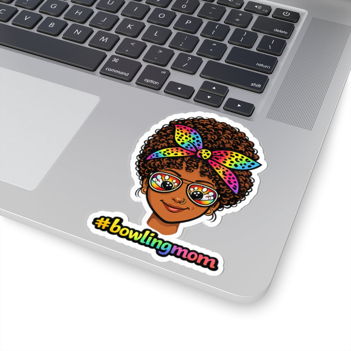 #Bowlingmom Sticker - Curly