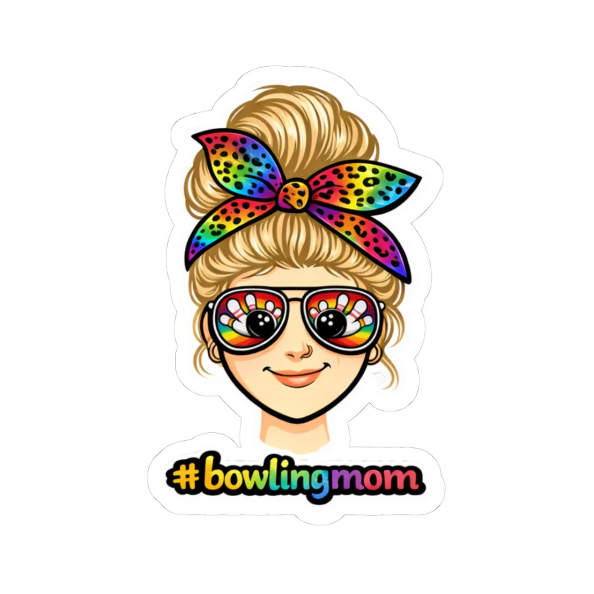 #Bowlingmom Sticker - Blonde
