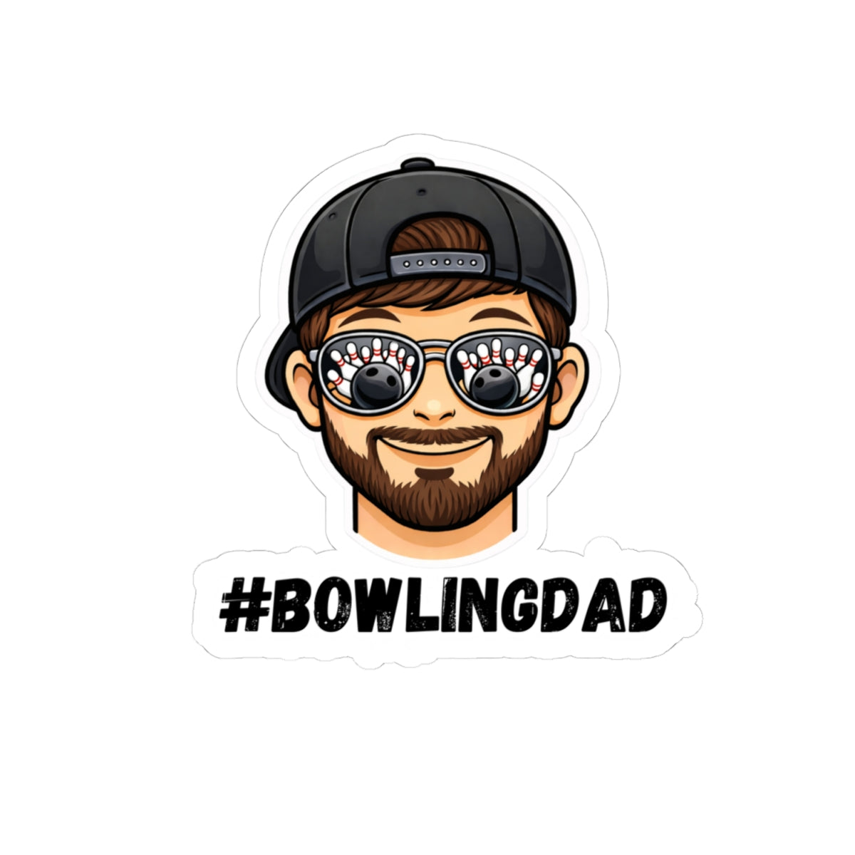 #Bowlingdad Sticker - beard