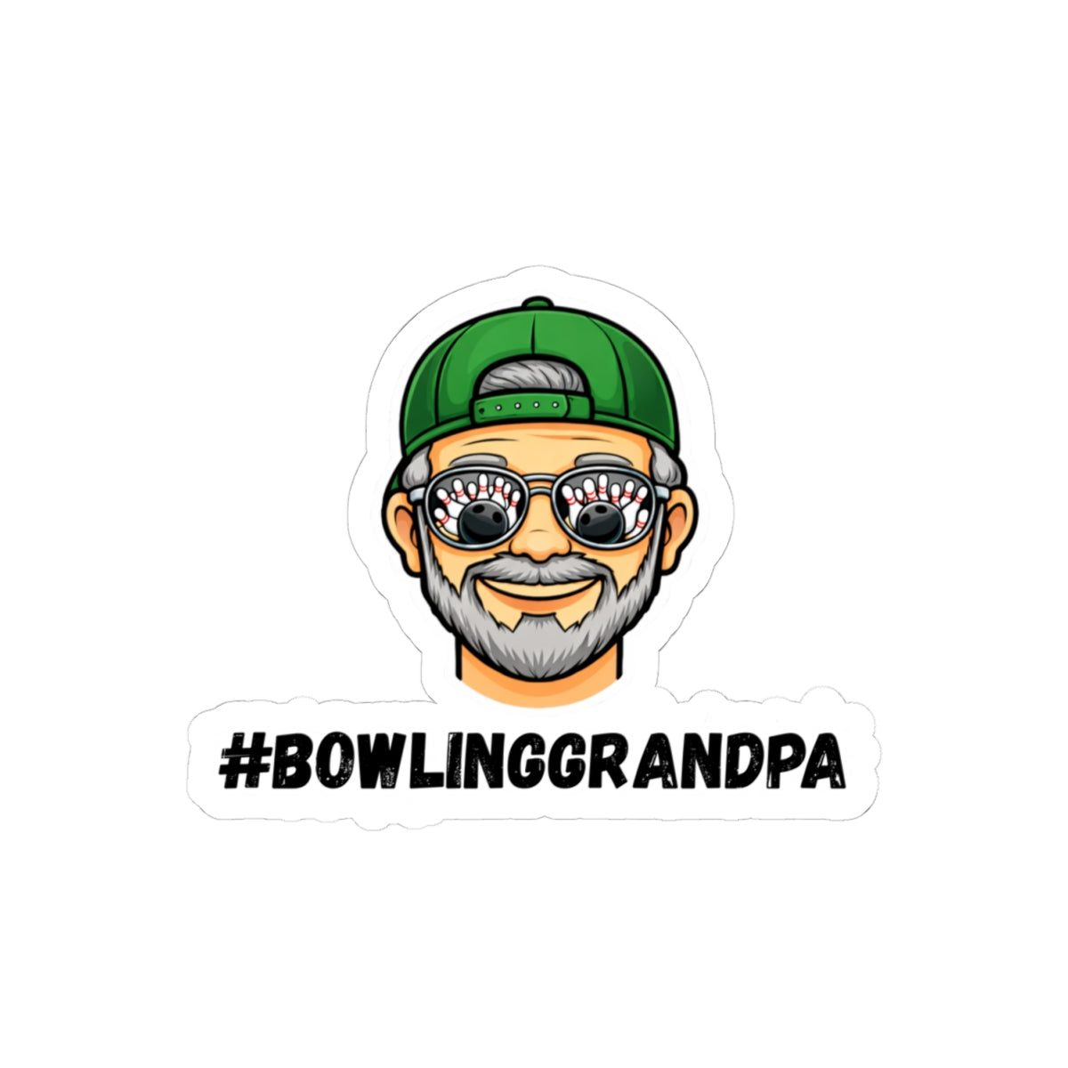 #Bowlinggrandpa Sticker - beard