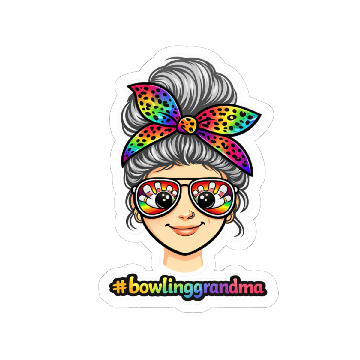 #Bowlinggrandma Sticker