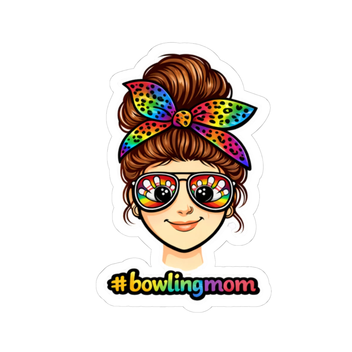 #BowlingMom Sticker - Auburn